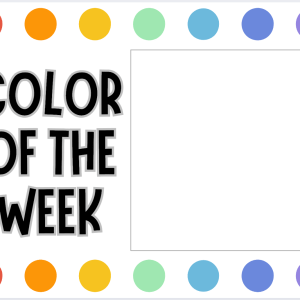 Color Themed Activity Bundle for Early Learners: Weekly Color Visuals, Worksheets, Activities & Classroom Decor